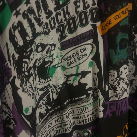 Hell bunny BE AFRAID MINI DRESS small - Picture 2 of 5